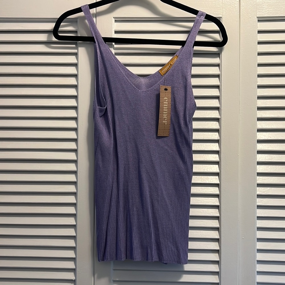 Emmer and Oat BNWT purple knit tank